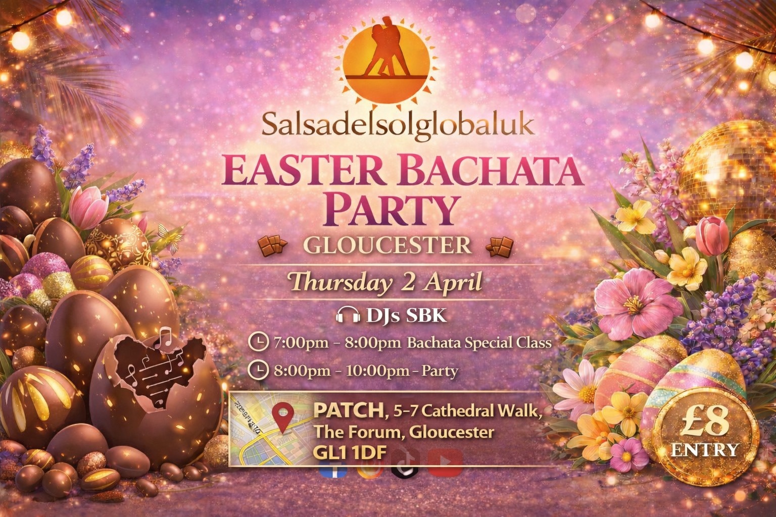 Easter Fun Bachata party Thursday 2 April at Patch The Forum Gloucester