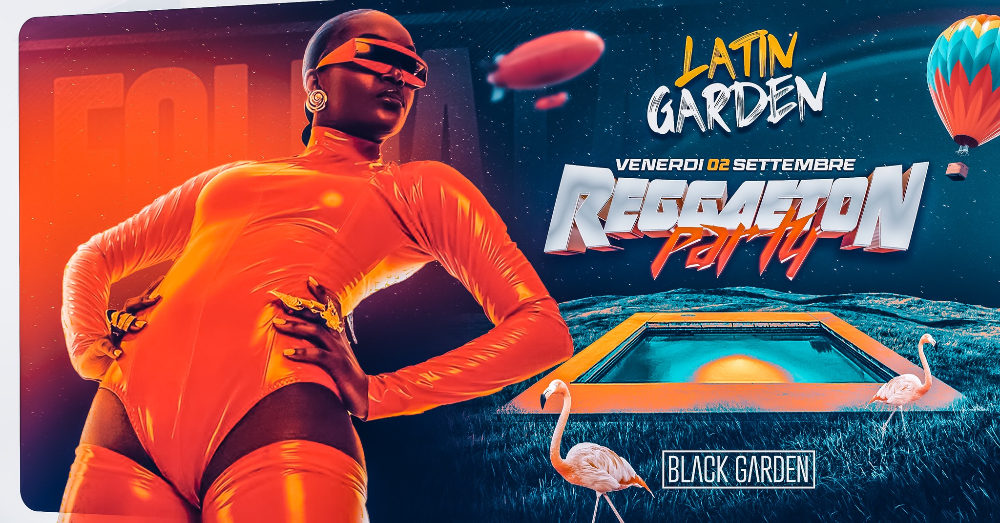 02.09 BLACK GARDEN Reggaeton Party ~ FOLLIA LATINA