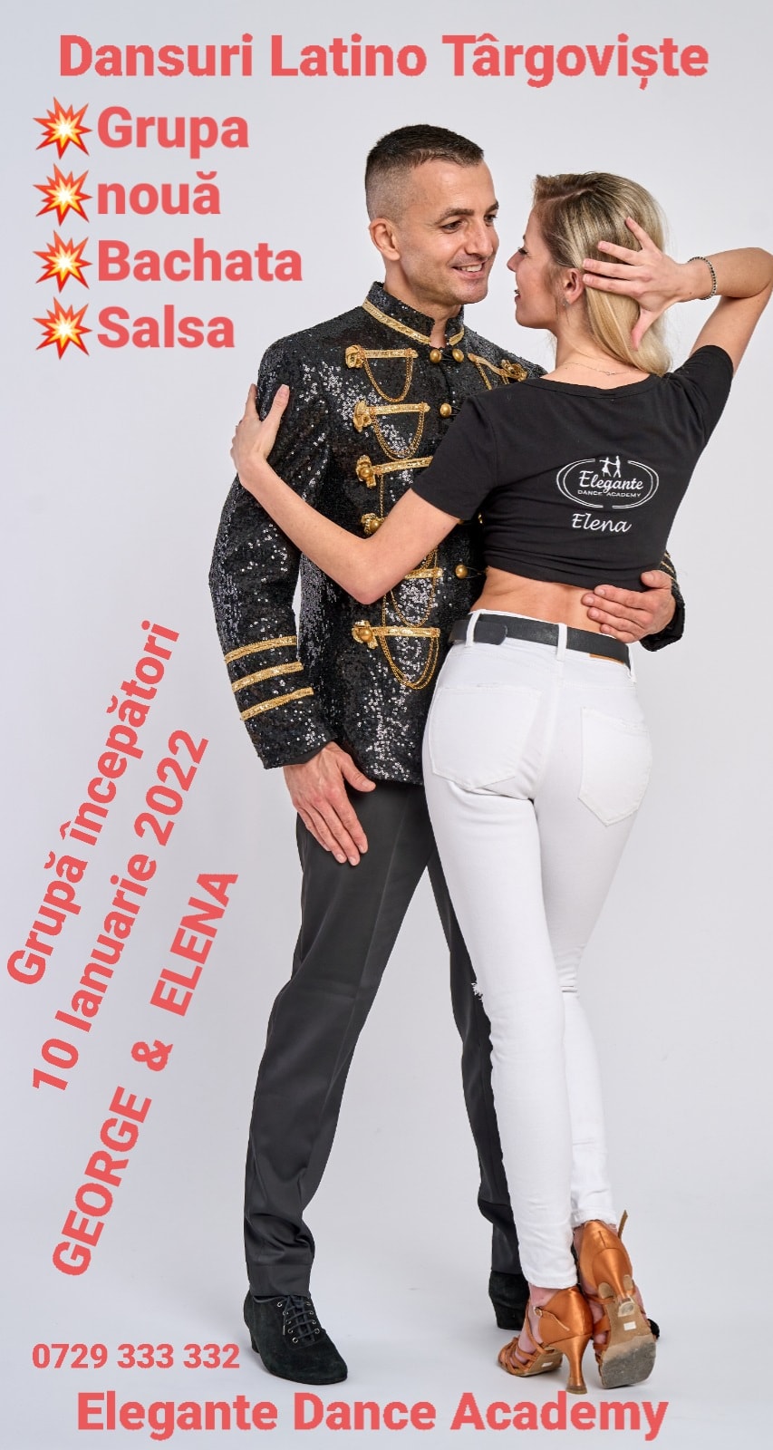 Grupă Nouă Începători Adulți Latino Dance Salsa Bachata Kizomba - Târgoviște Elegante Dance Academy