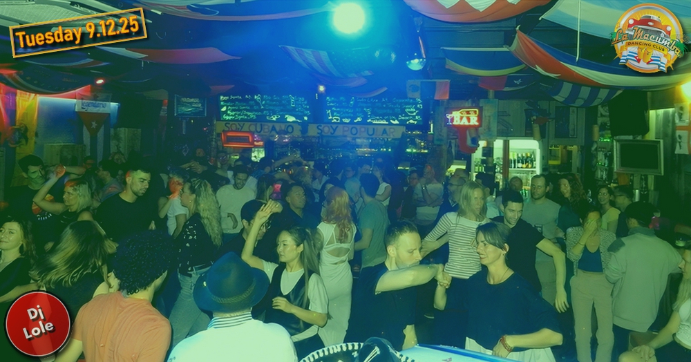 Tuesday´s salsa & bachata party - Fiesta Latina DJ Lole Free entry