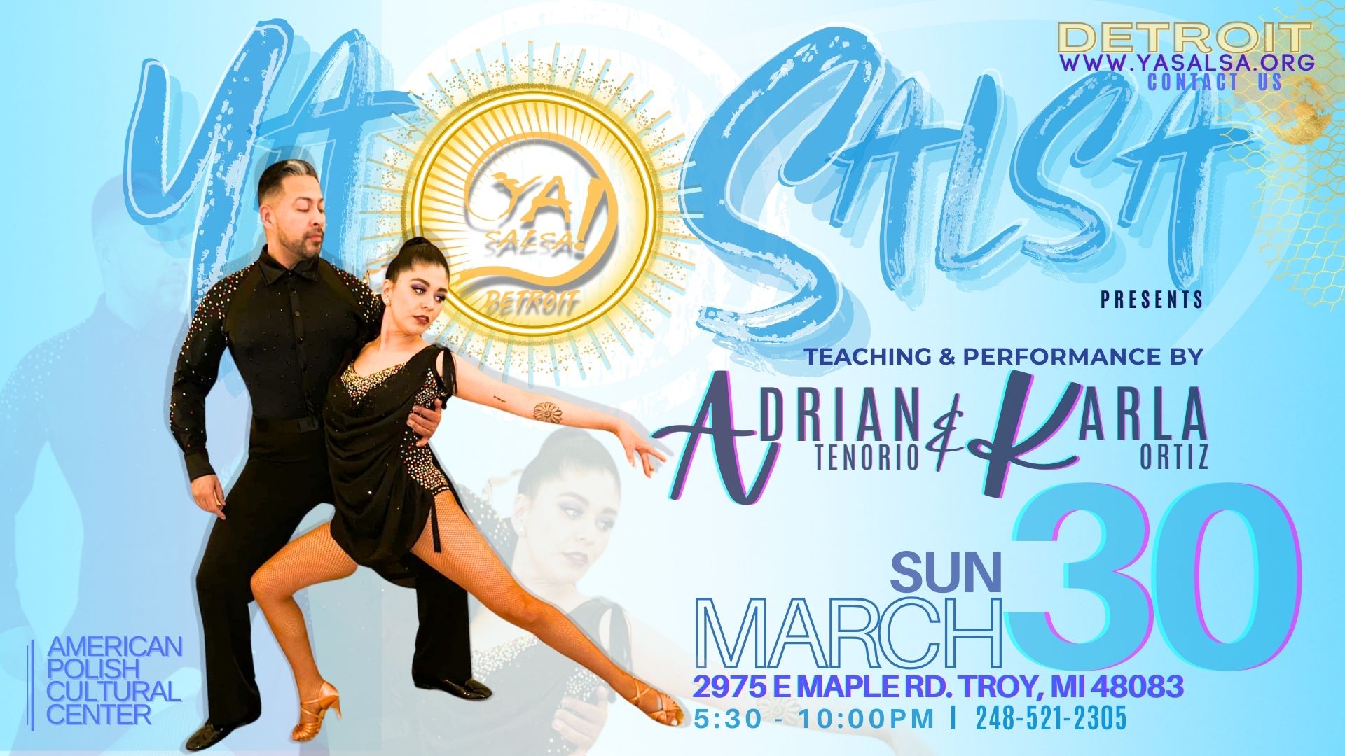 YA Salsa Social feat. Adrian Tenorio & Karla from Chicago Teaching & Performing