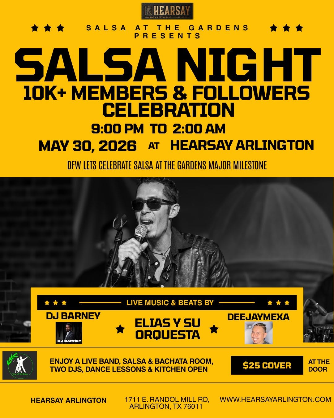 Salsa Night 10K Celebration @ Hearsay Arlington