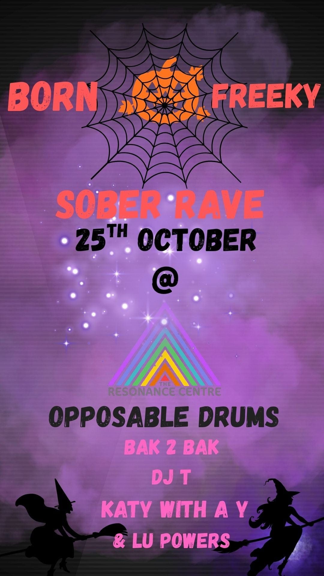 BORN FREEKY HALLOWEEN SOBER RAVE