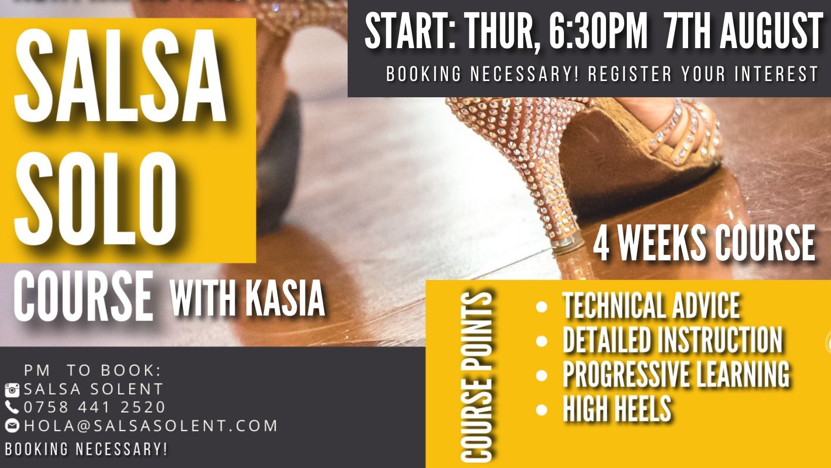 🌟SUMMER Salsa Solo 4 weeks💃 Focus on technique