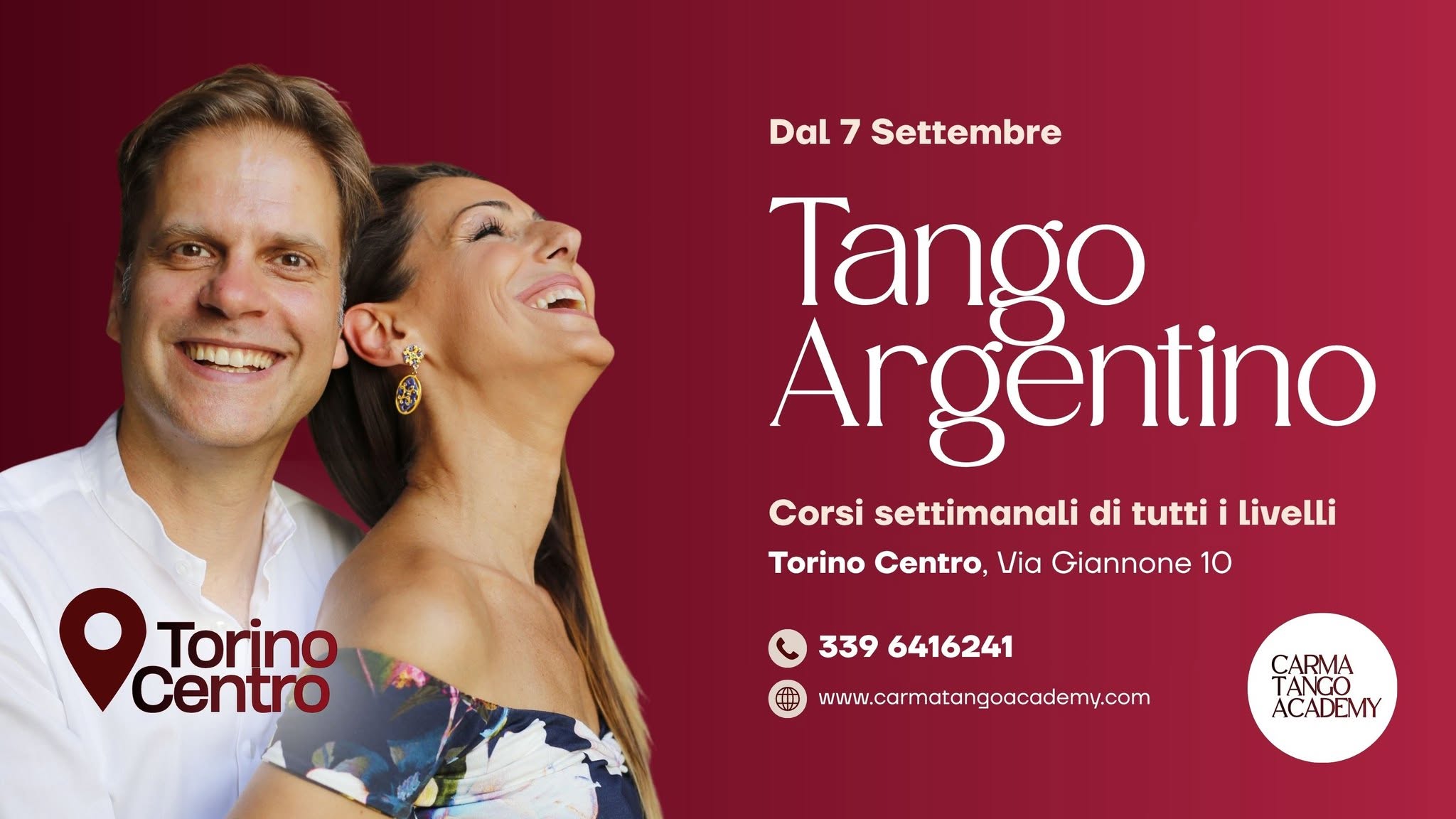 Corsi di Tango Argentino a Torino Carma Tango Academy ๐