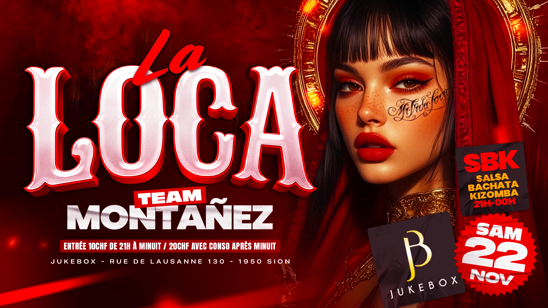 Samedi 22 Novembre - SBK & La Loca - Start 21h00