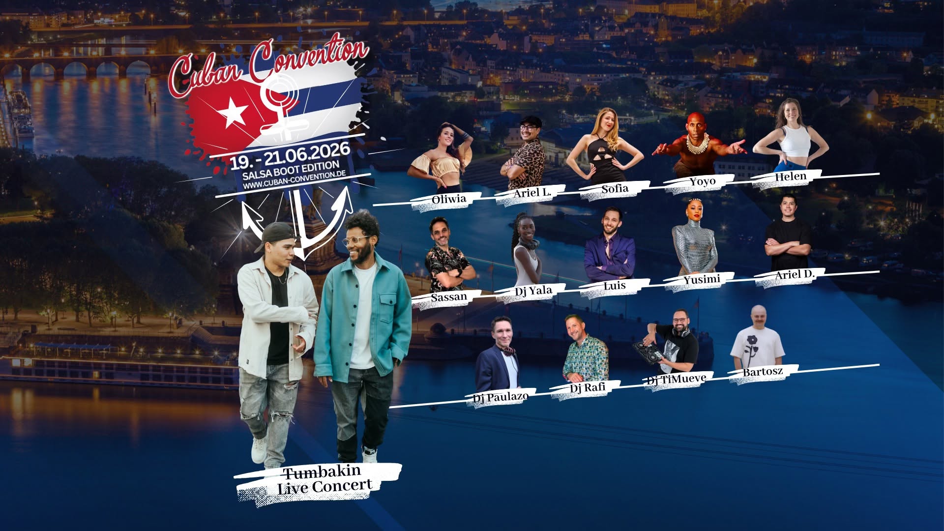 Cuban Convention 2026 - Kubanisches Salsa Festival mit Live Konzert (Tumbakin) in Koblenz