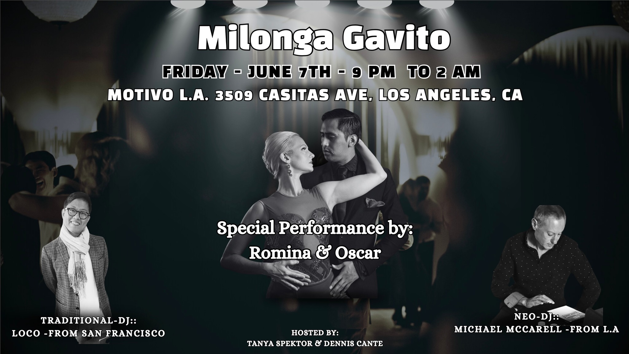 Milonga Gavito June Edition - Black & White Theme