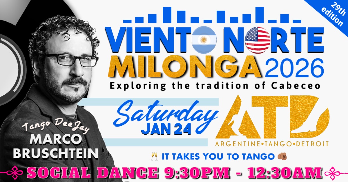 VIENTO NORTE MILONGA, The ”Cabeceo” Edition, ATD Dance Studio 🫶🏽