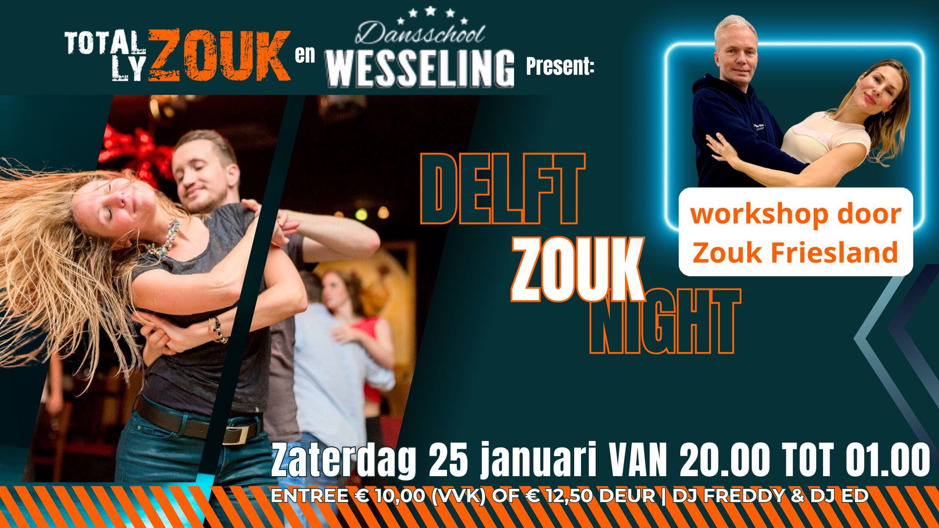 25 01 Delft Zouk Night met workshop door Zouk Friesland