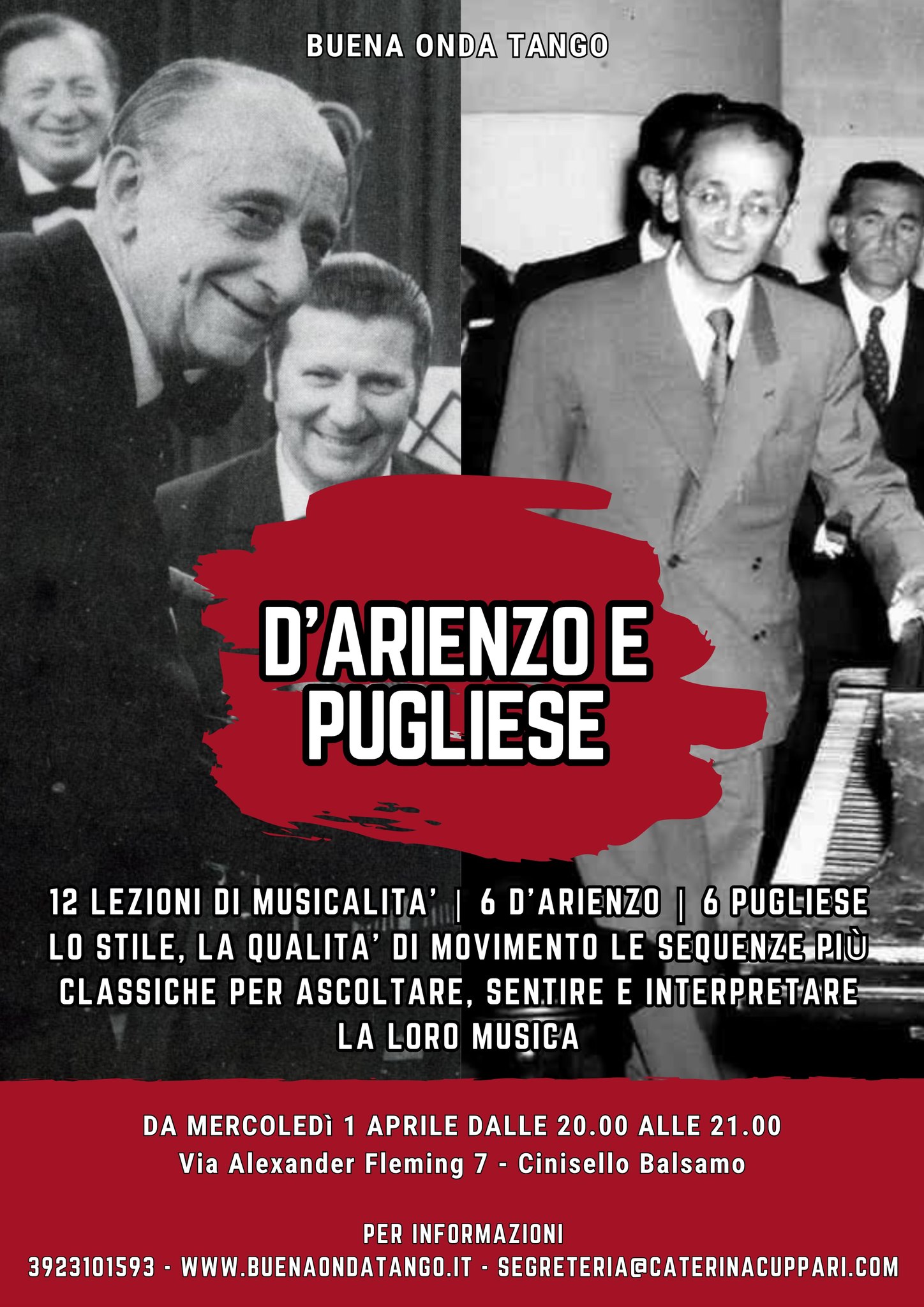 Corso Trimestrale di musicalità applicata al Tango! Aprile - Giugno 2026