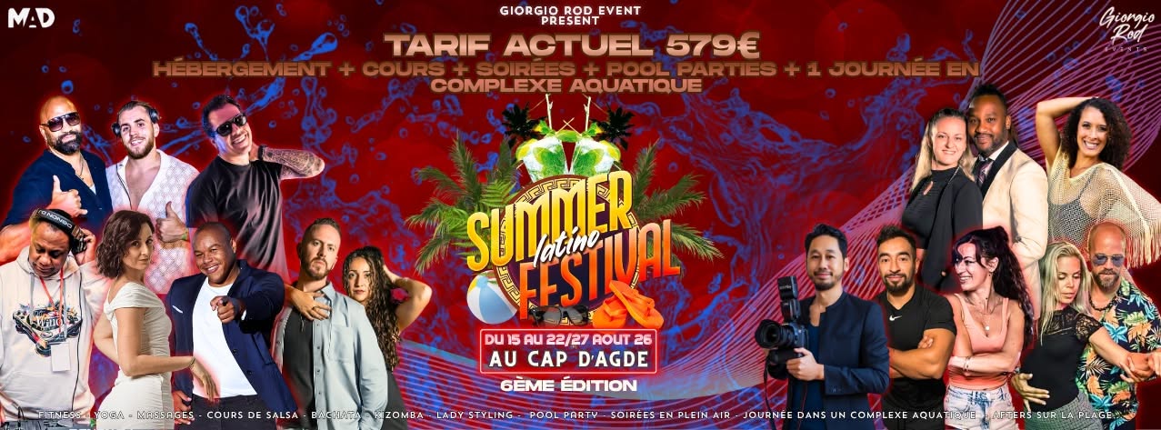 Summer Latino Festival Cap d'Agde - 6ème Edition 2026 (official)