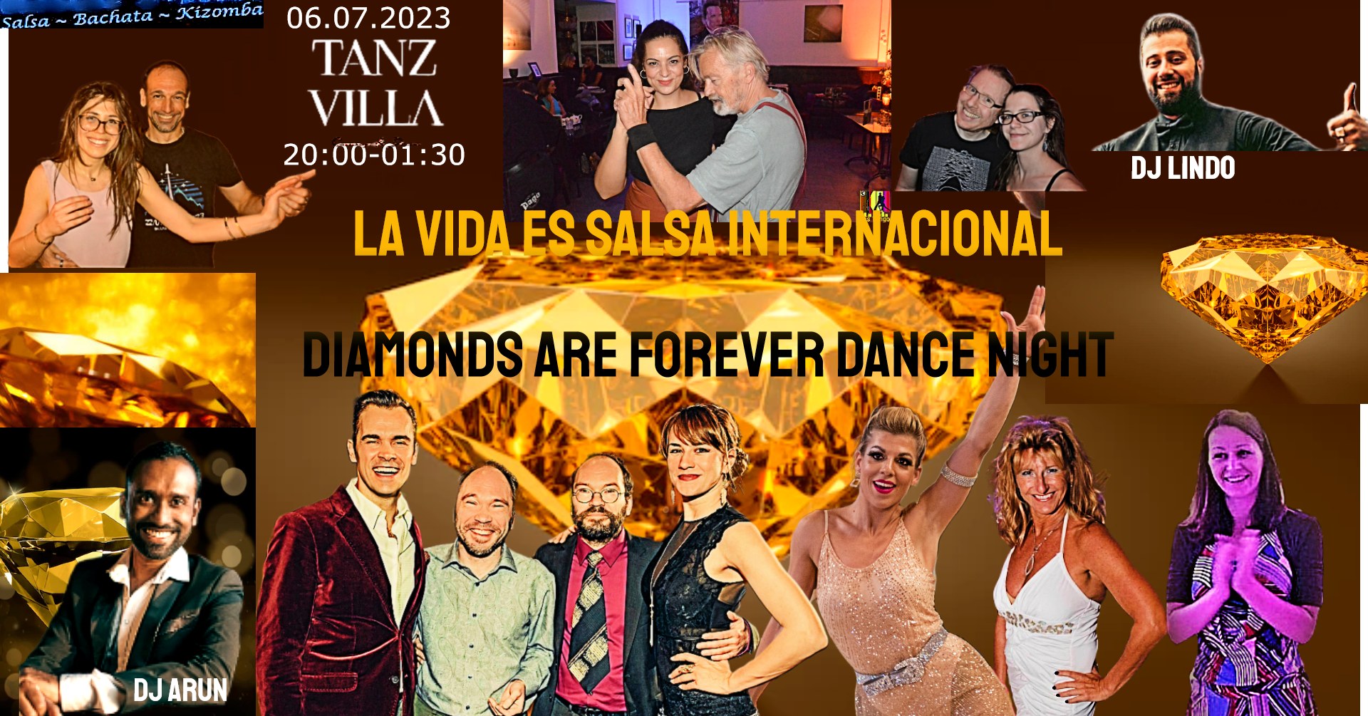 La Vida Es Salsa Internacional Diamonds are Forever Dance & Birthday Night