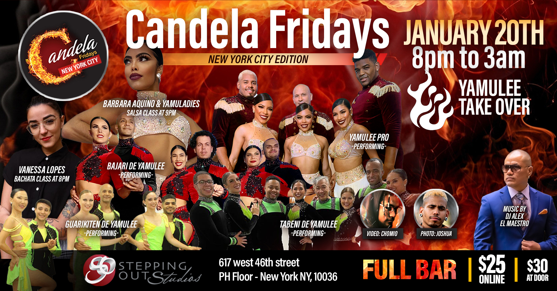 Candela Fridays NYC January 20th YAMULEE TAKEOVER