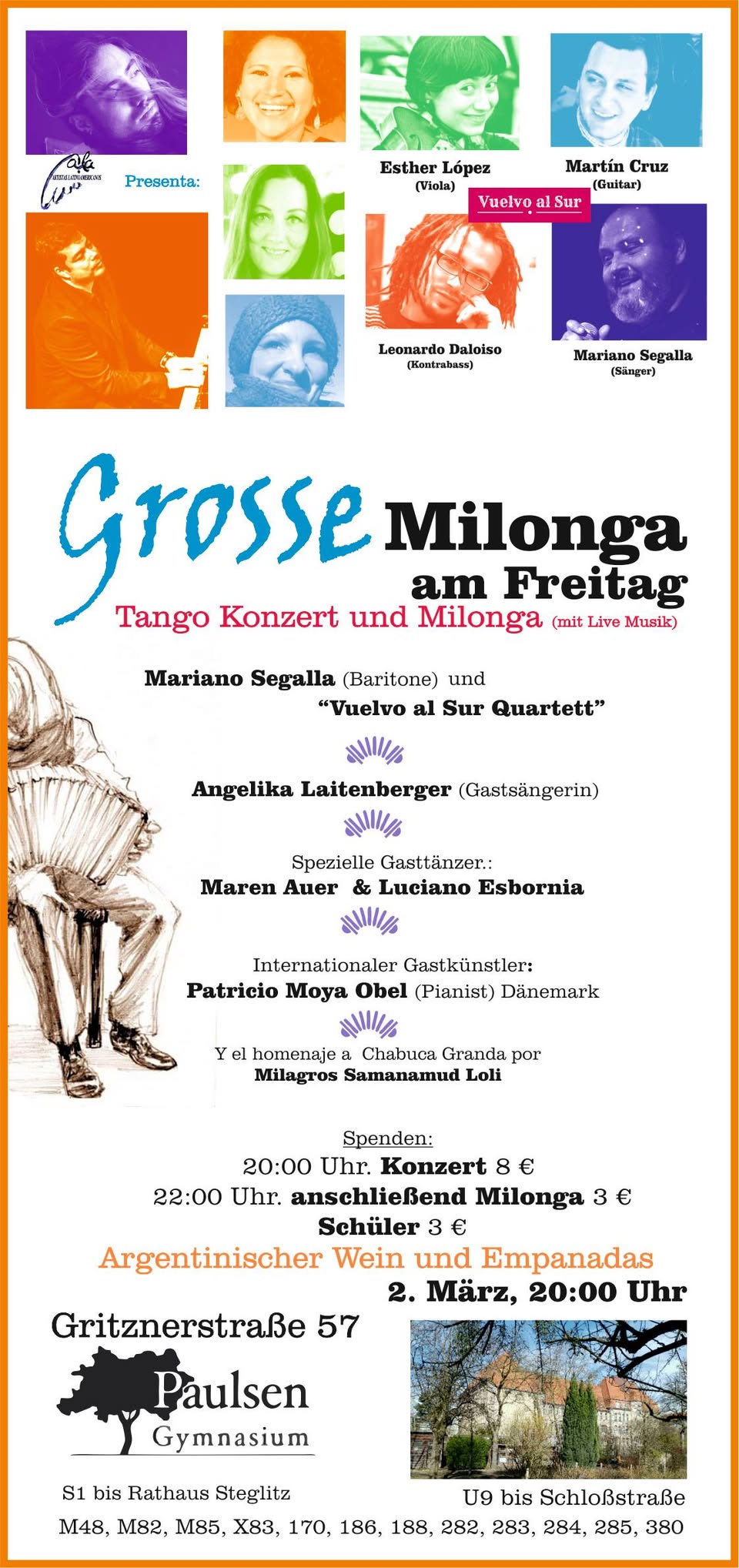 Große Milonga am Freitag in Steglitz