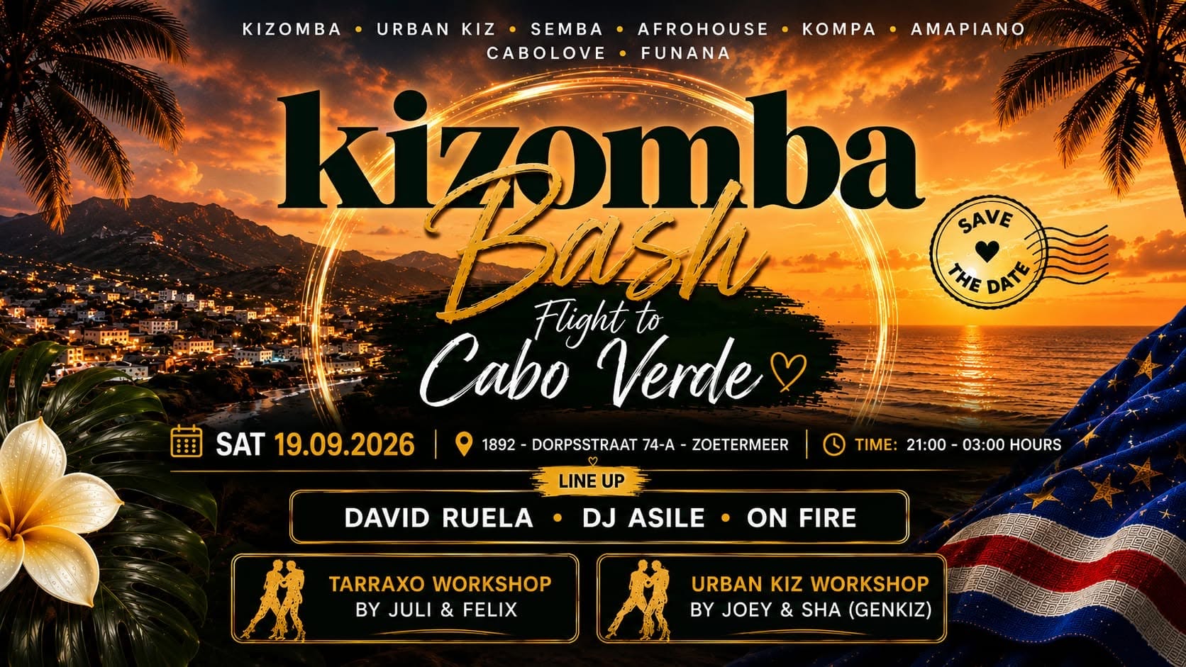 Kizomba Bash ~ Flight to Cabo Verde