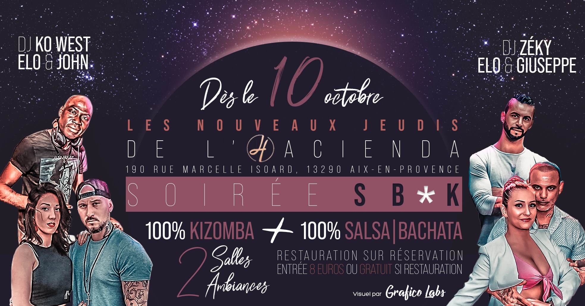 Les Nouveaux Jeudis de L'hacienda 10 Octobre