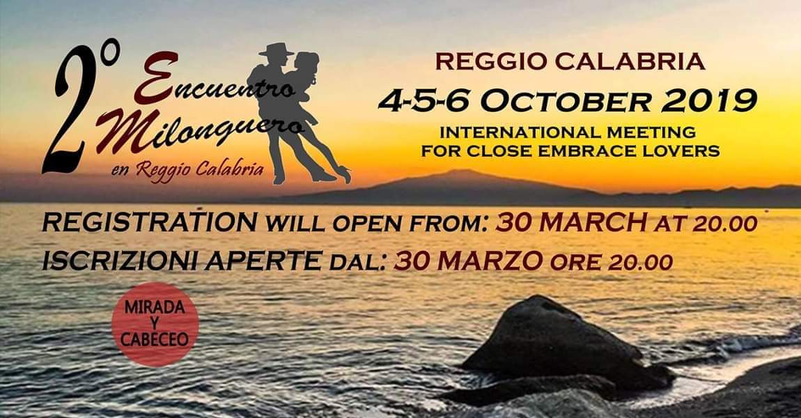 2° Encuentro Milonguero en Reggio Calabria - 2019