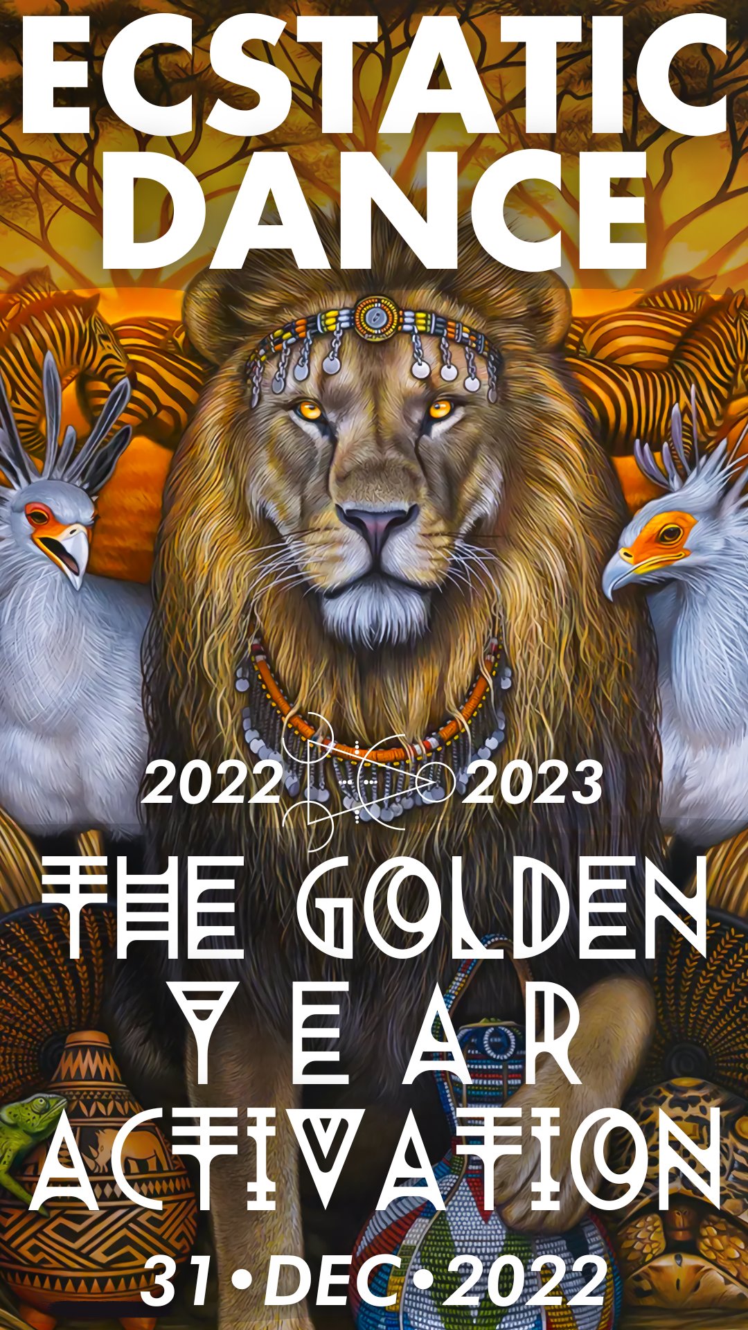 Ecstatic Dance NYE • Golden Year Activation • Mushina 12 Destinations Ritual • Medicine Music