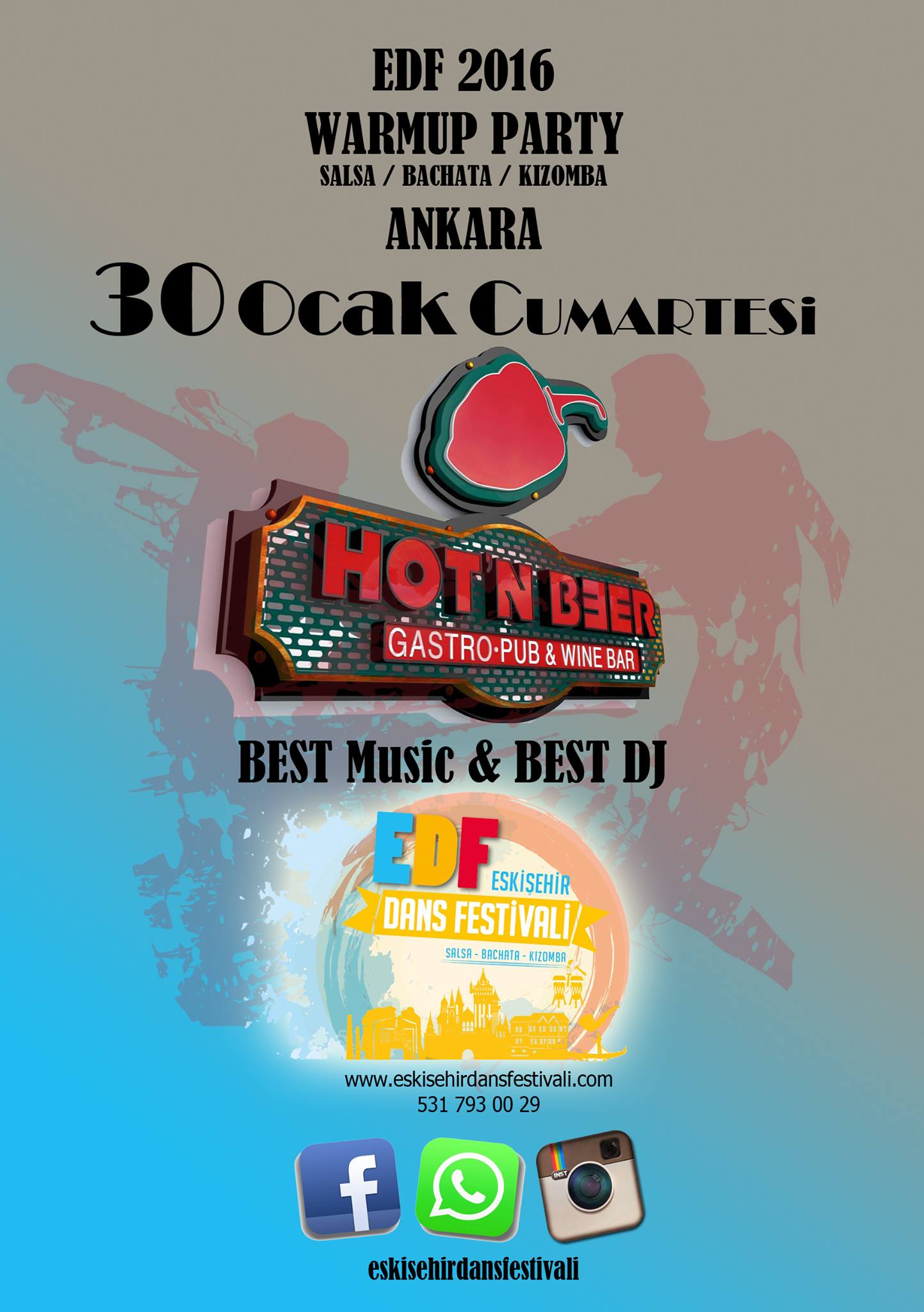 EDF 2016 ANKARA Warm-Up Salsa Bachata Kizomba Party