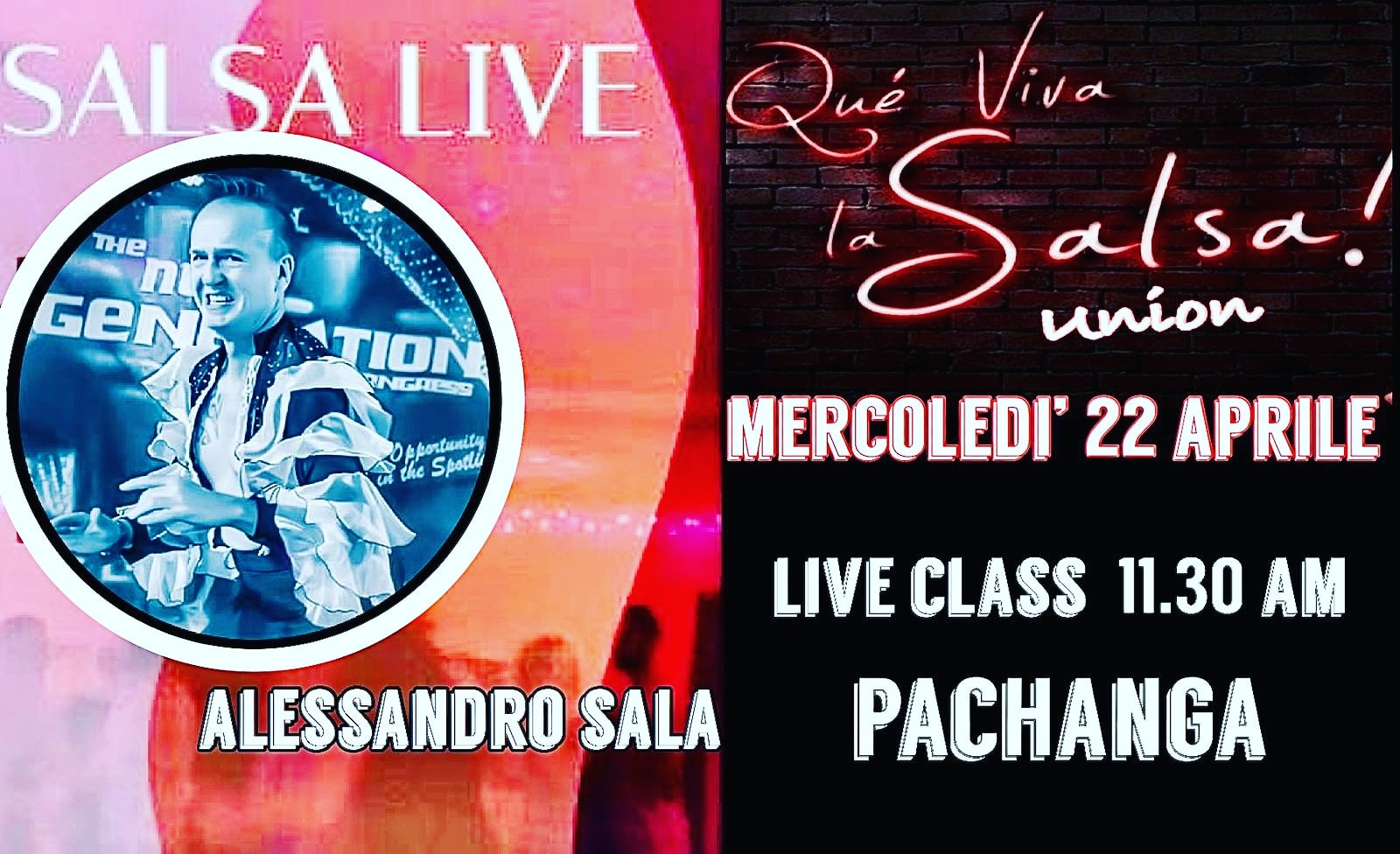 22 aprile ore 11:30 PACHANGA LIVE CON ALEX E MARINA