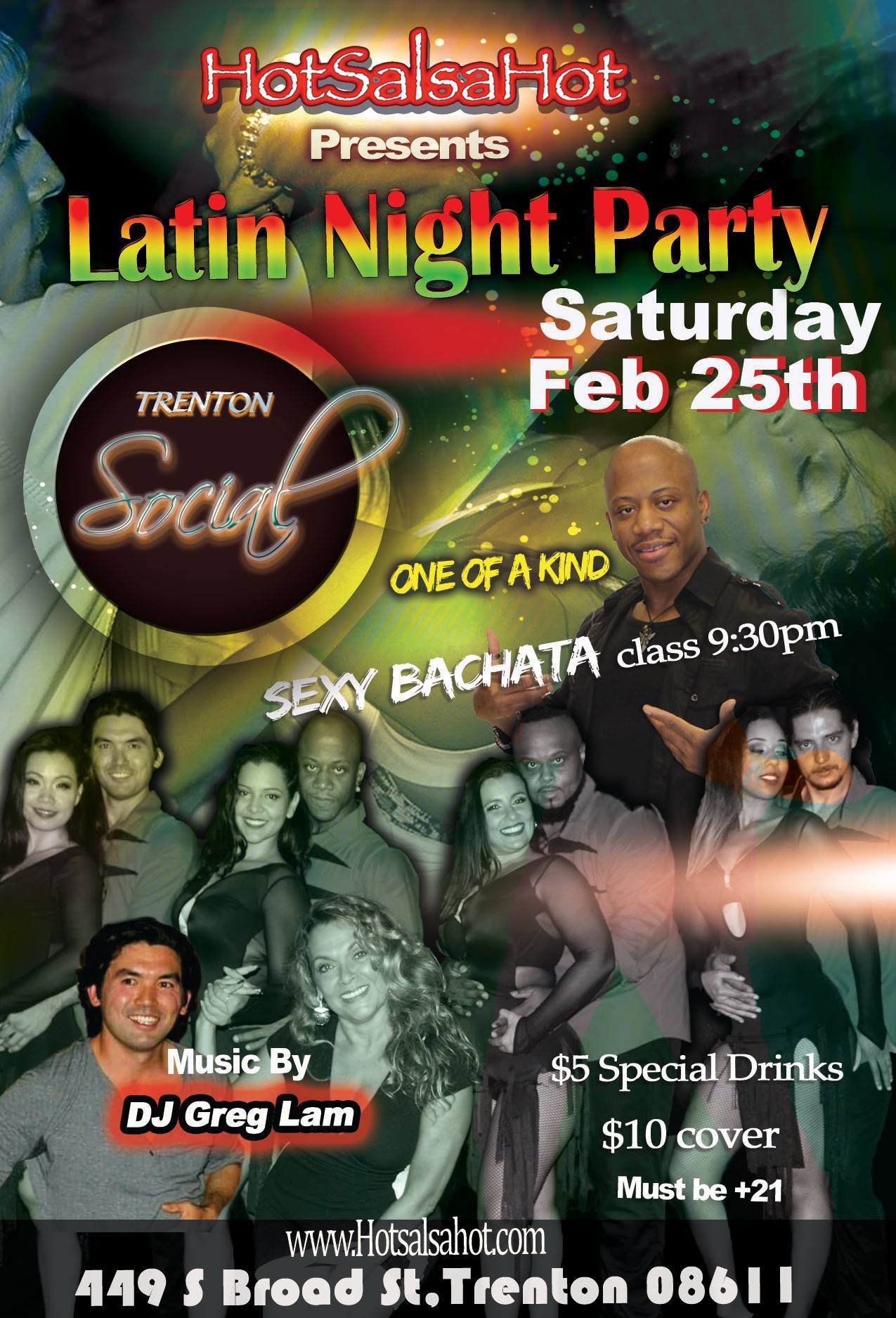 HotsalsaHot Trenton Social Latin Night Party