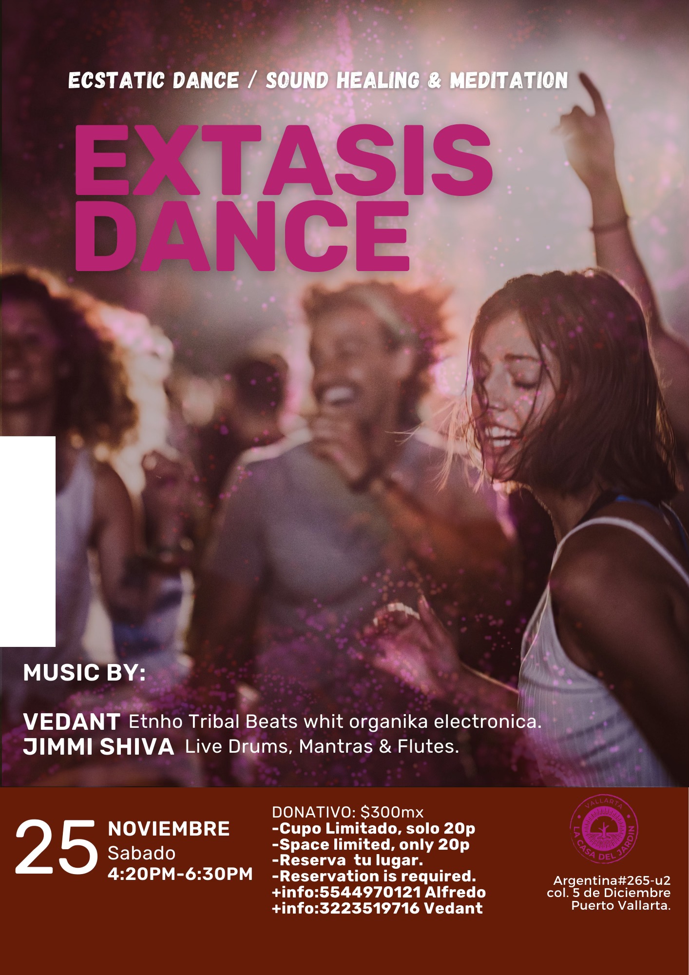EXTASIS DANCE Ecstatic Dance, Sound Healing & Meditation