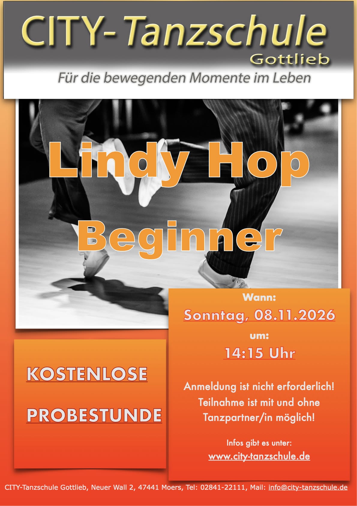 Lindy Hop - kostenlose Probestunde für Anfänger