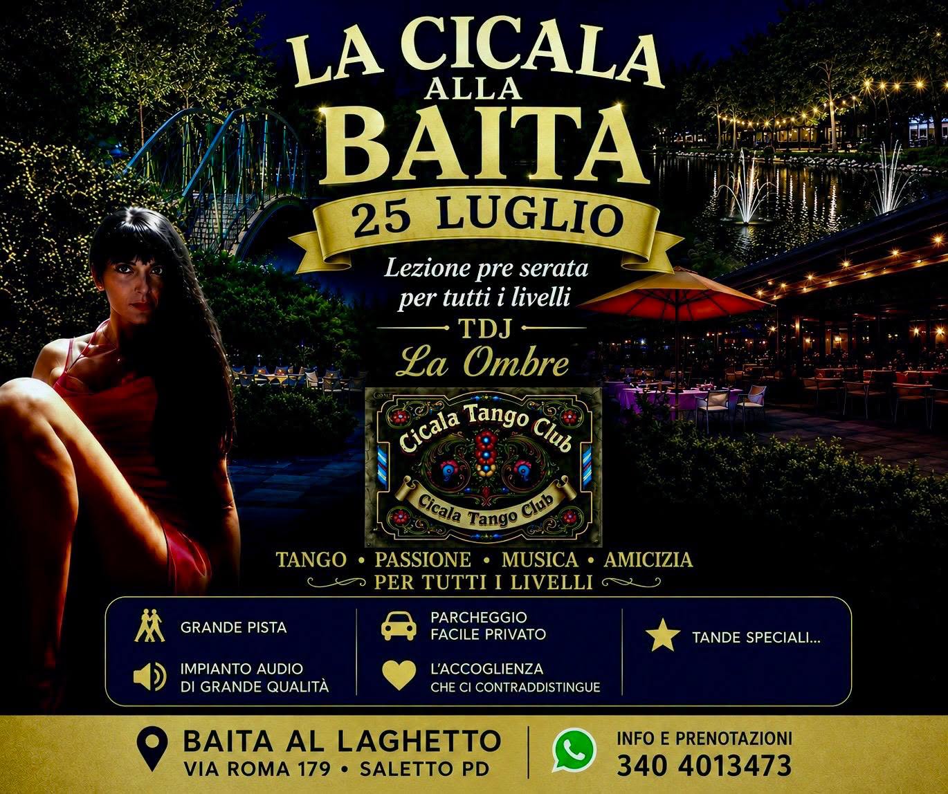 La Cicala alla Baita - Milonga sotto le stelle - Con Tdj La Ombre