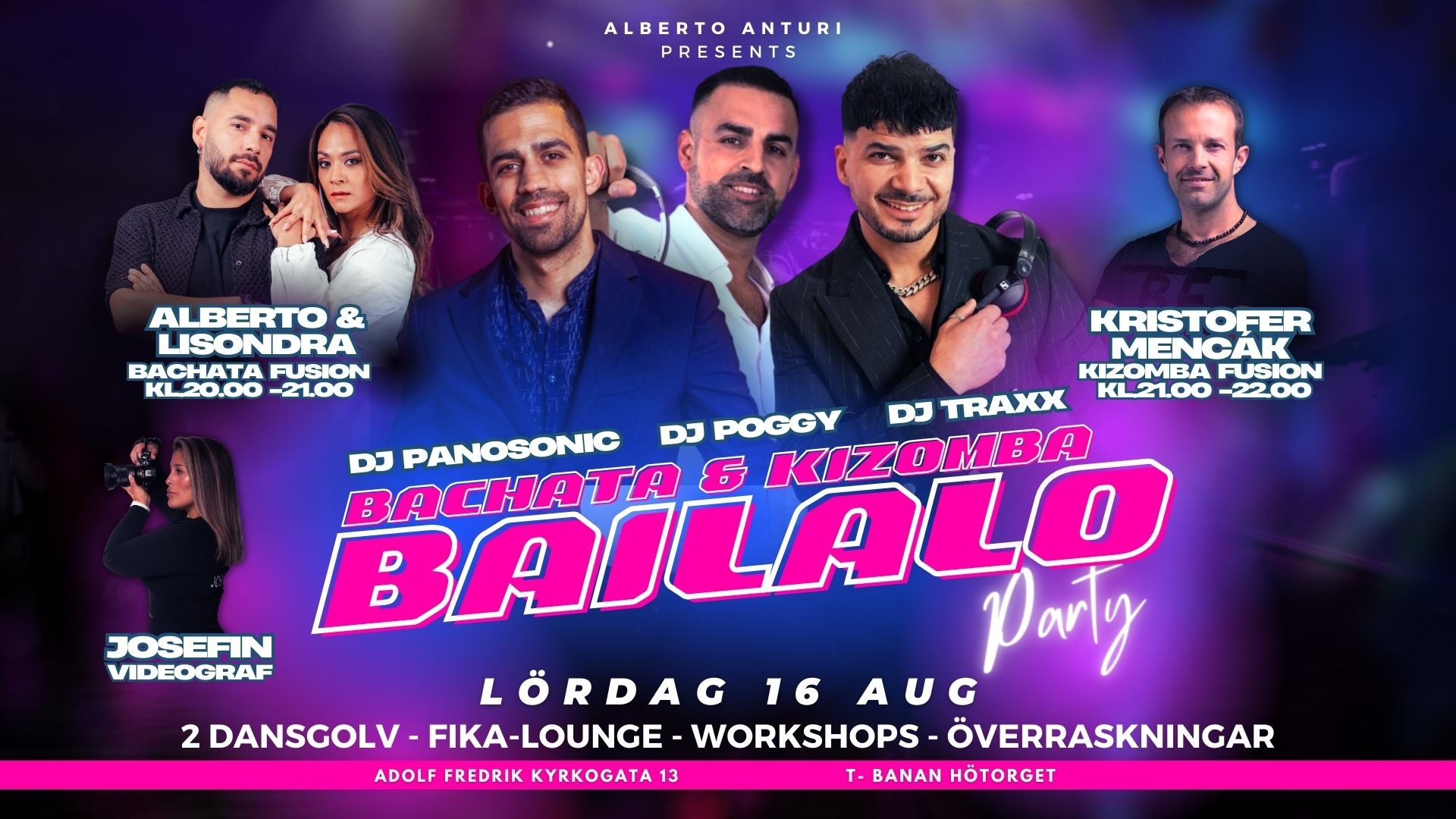 Bailalo Bachata & Kizomba party 16 Aug!