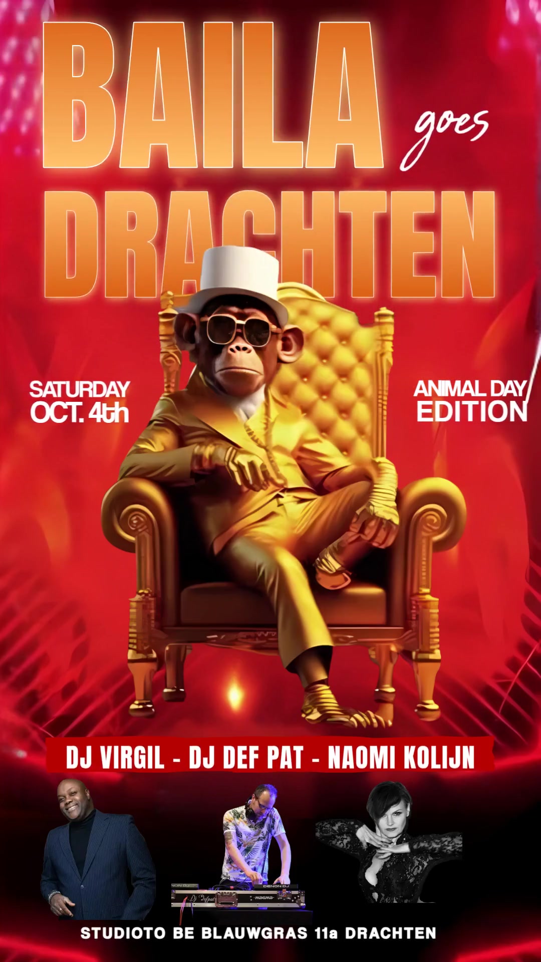 Sat. 4 10 25: BAILA goes Drachten ANIMAL DAY Edition