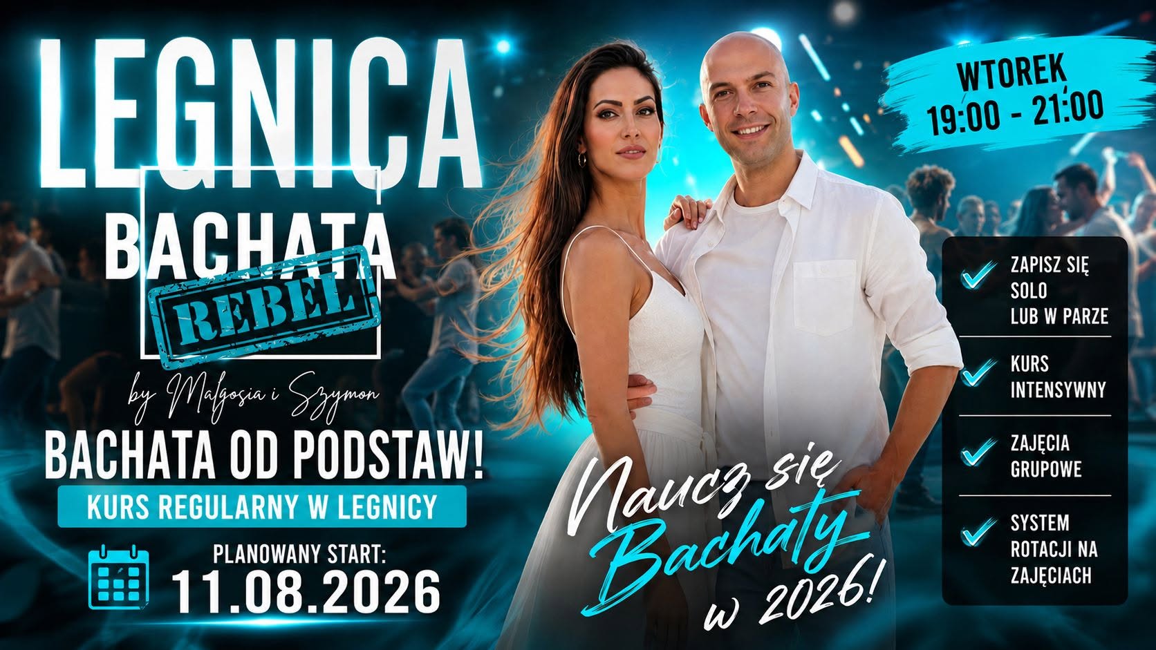 Bachata od Podstaw w Legnicy - Kurs Regularny z Profesjonalnymi Instruktorami