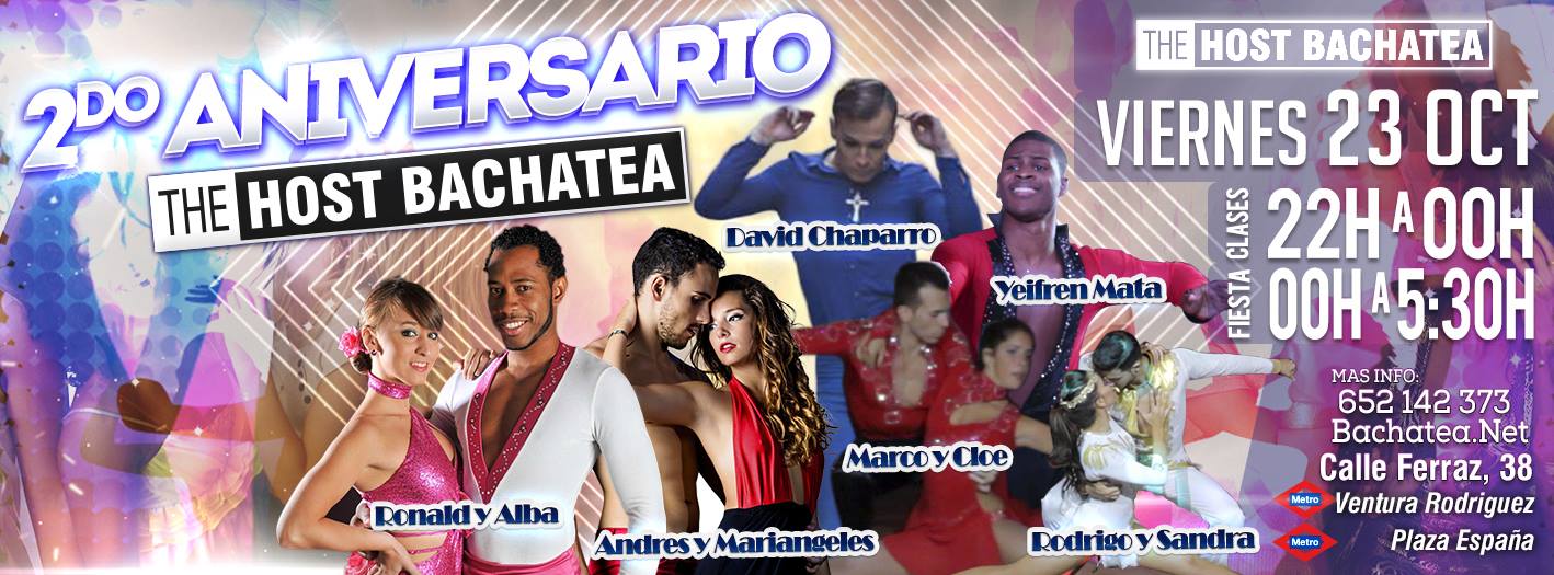 2o ANIVERSARIO THE HOST BACHATEA - con Ronald y Alba y Amigos