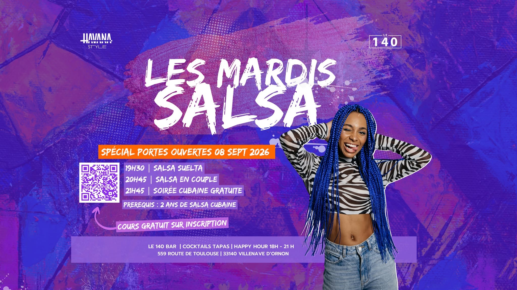 Les mardis salsa au 140 Bar - Villenave d'Ornon