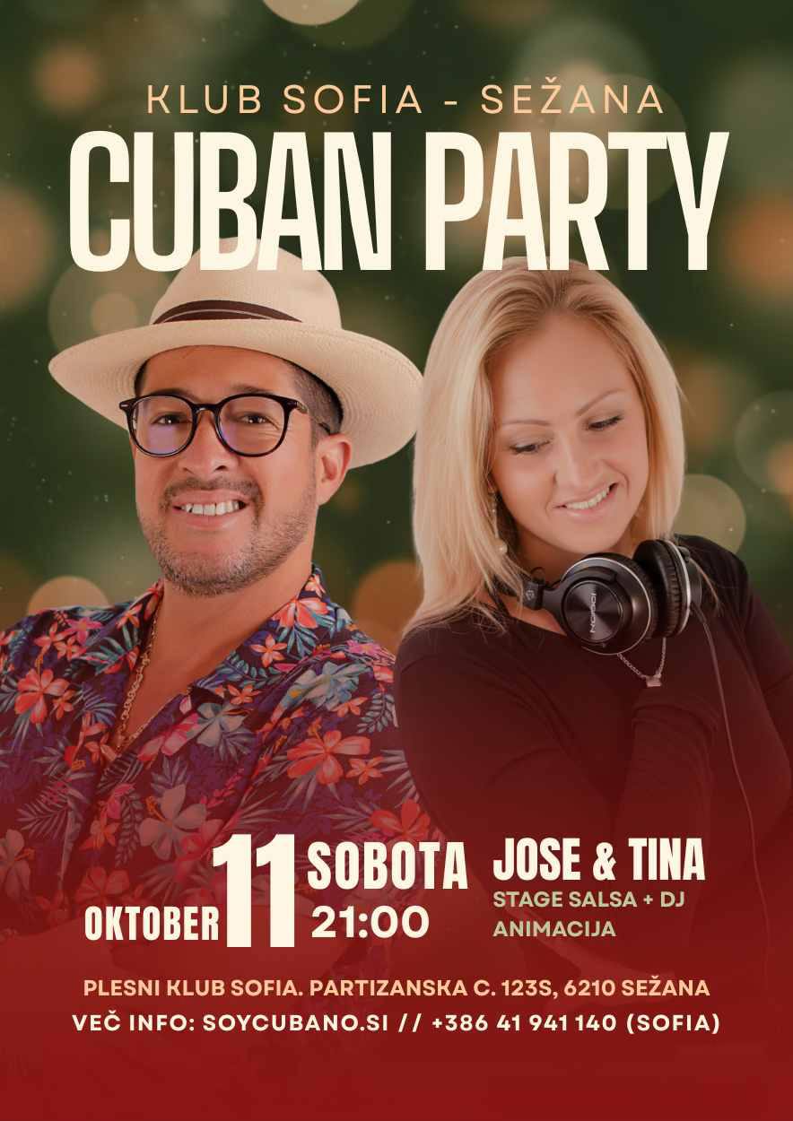 Habana Night: Cuba Party w Jose & Tina Klub Sofia Sežana