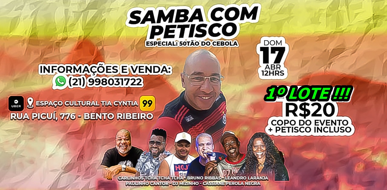 SAMBA COM PETISCO "50TÃO DO CEBOLA"