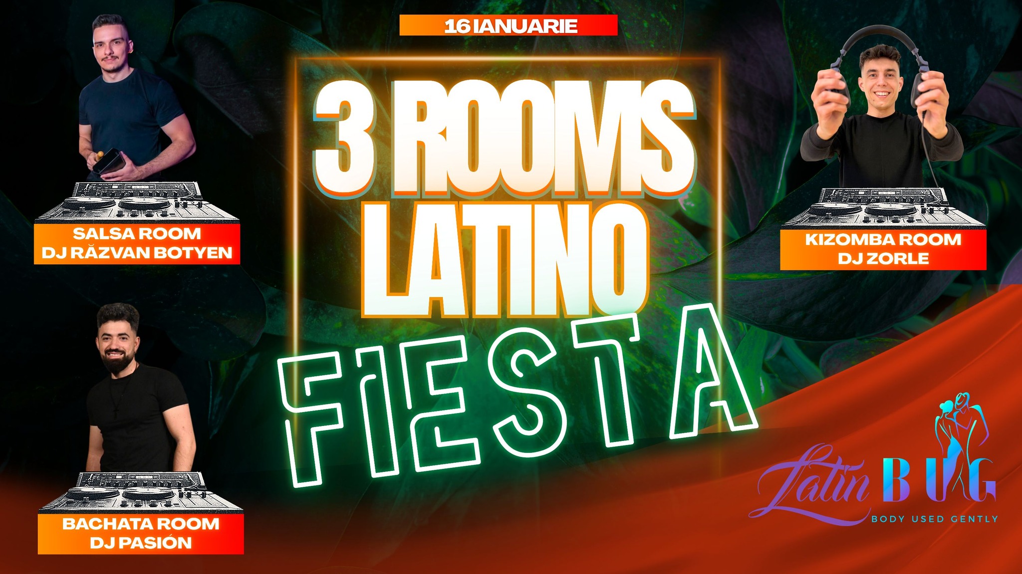 3 ROOMS LATINO FIESTA