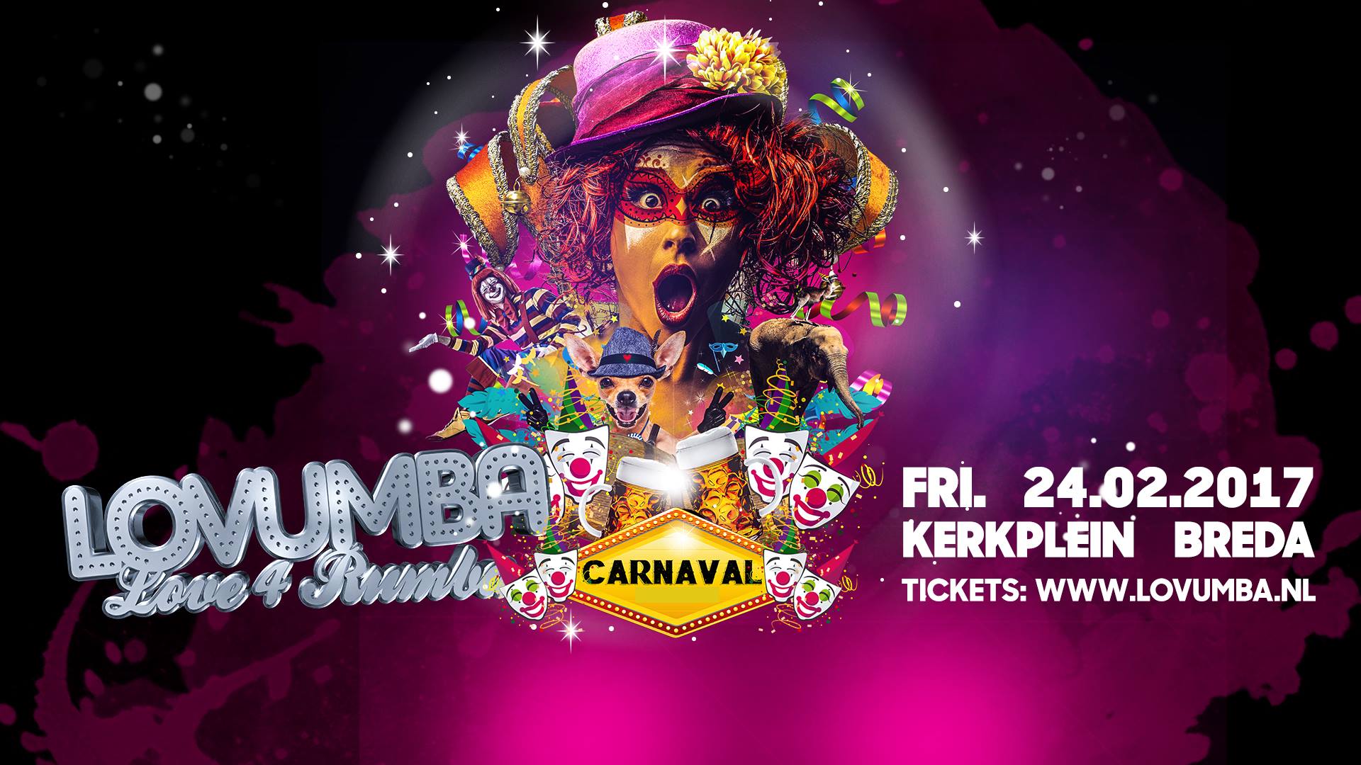 Lovumba 'Carnaval Breda' Friday Feb 24th Kerkplein Breda