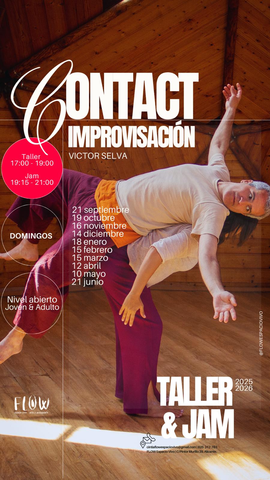 TALLER & JAM DE DANZA CONTACT IMPROVISACIÓN
