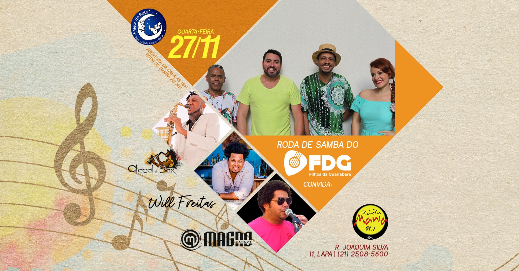 Roda de Samba do Grupo Filhos da Guanabara + Convidados