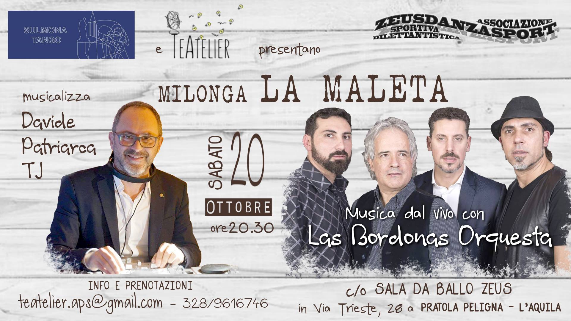 Milonga La Maleta e Sulmona Tango con Las Bordonas c o Zeus ASD