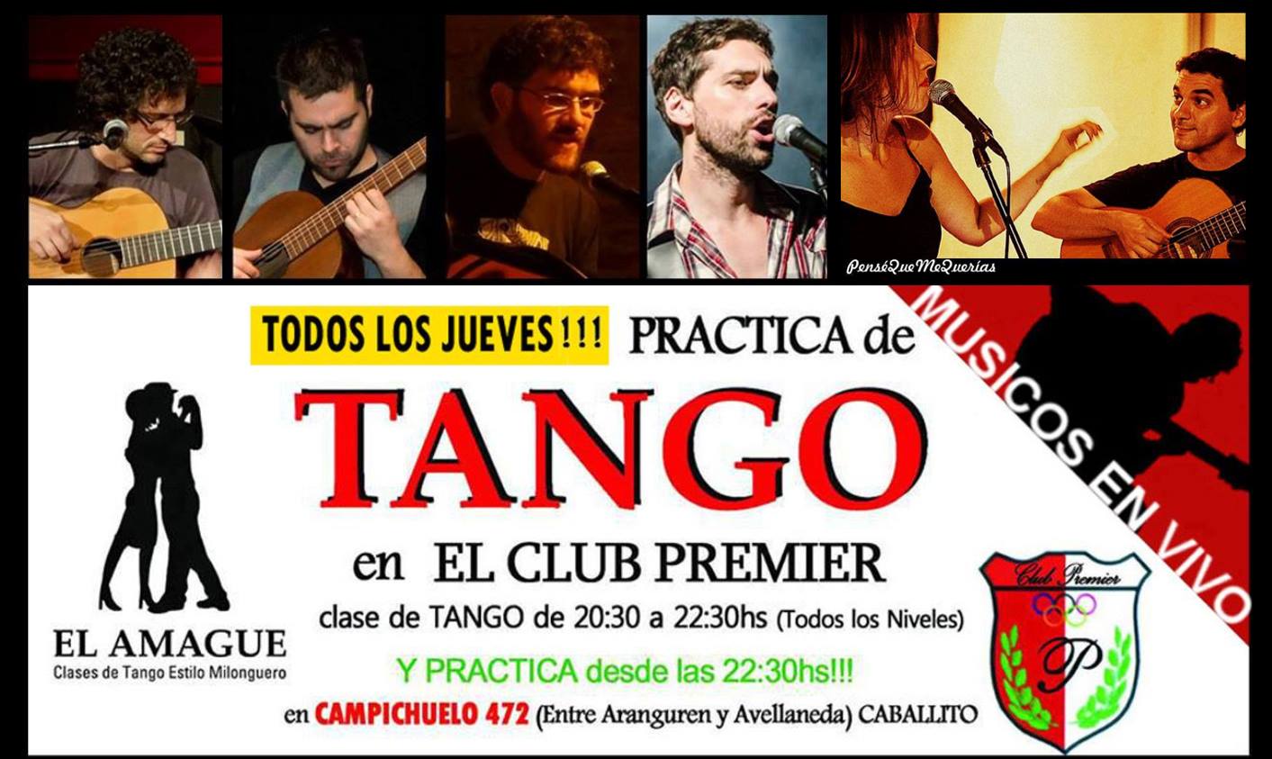 Practica-Milonga! La Garufa de "El Amague" jueves 20 Tango!