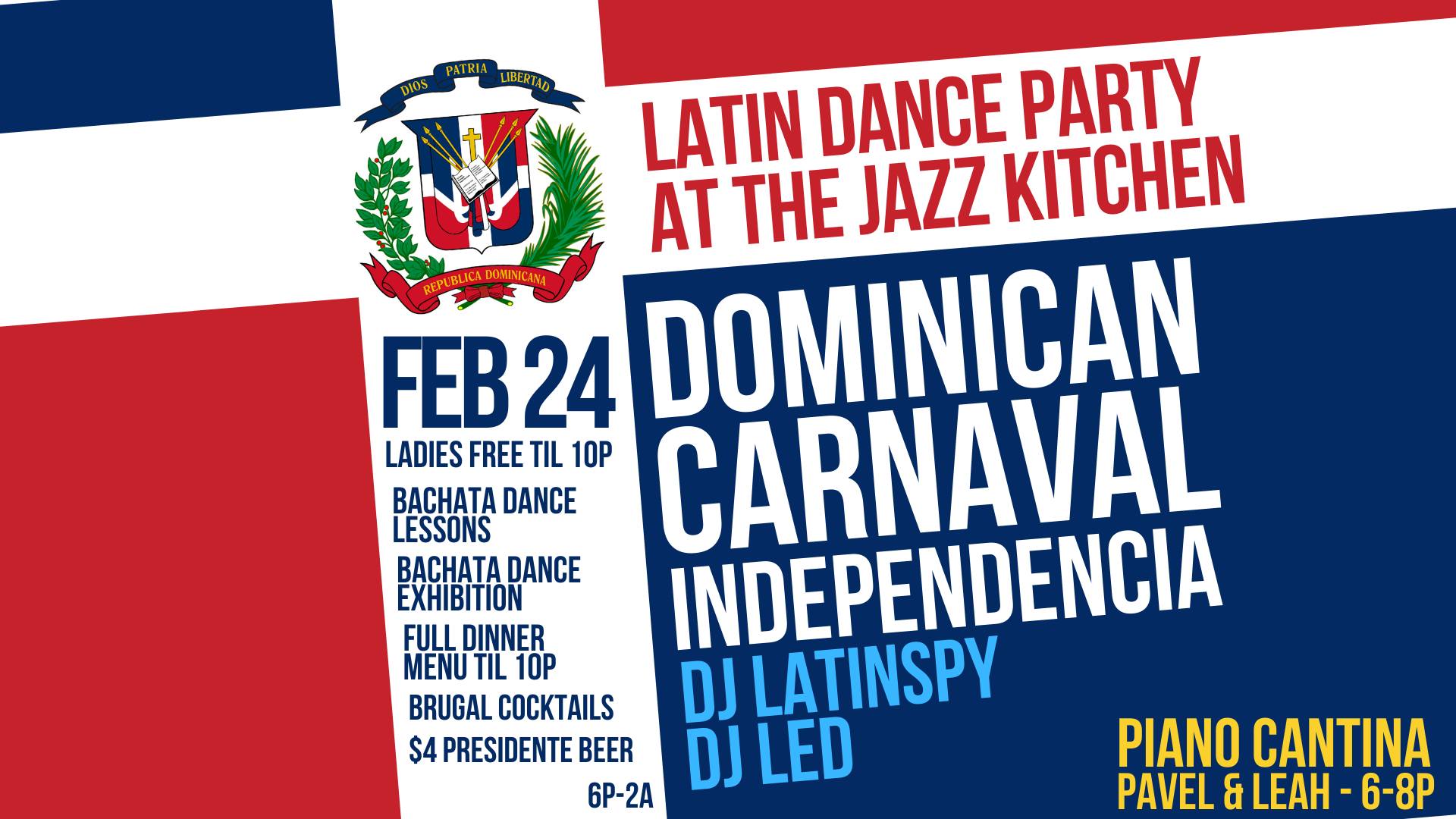 Dominican Carnaval Independencia @ The Jazz Kitchen