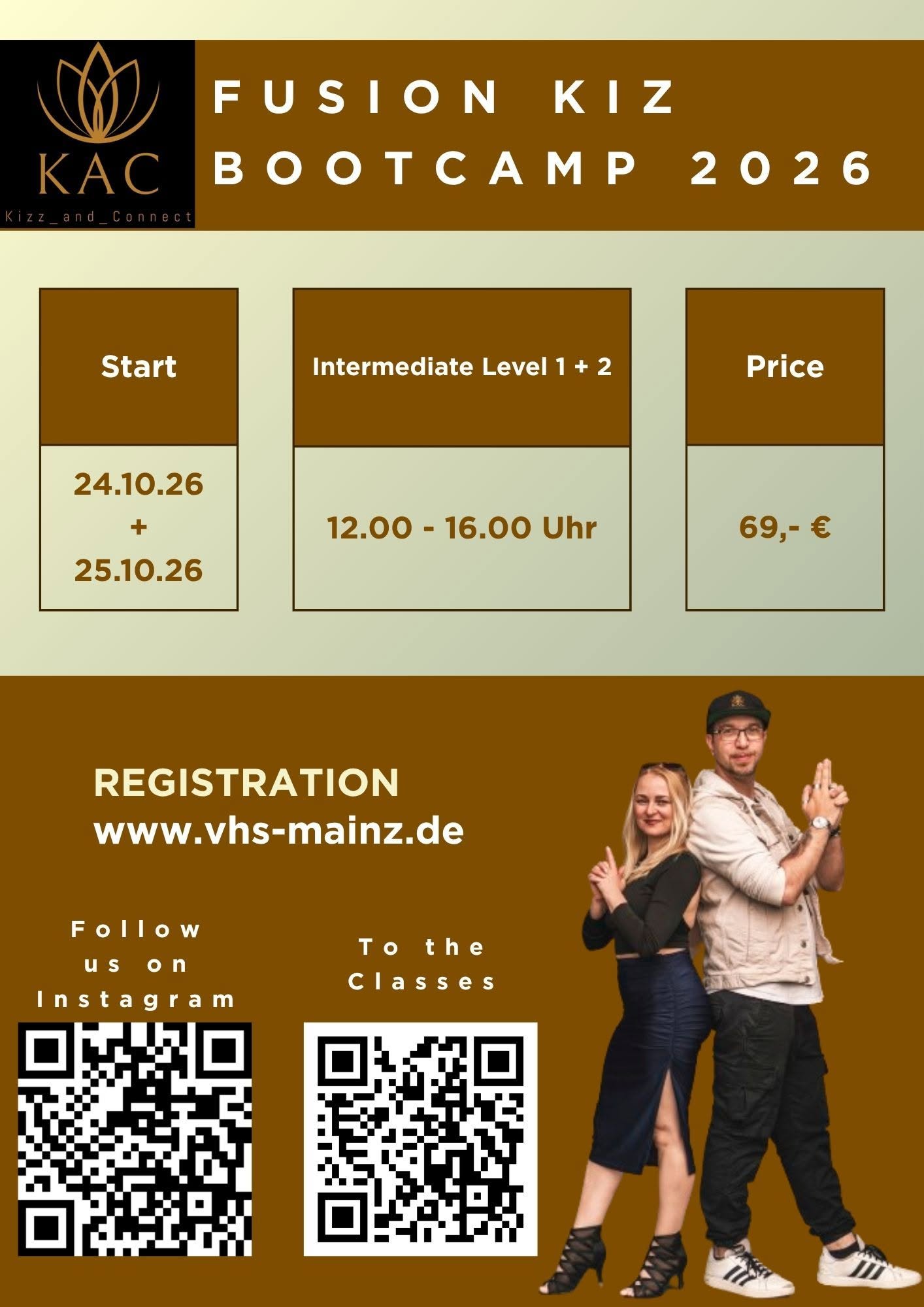 Kiz Fusion Intermediate Bootcamp