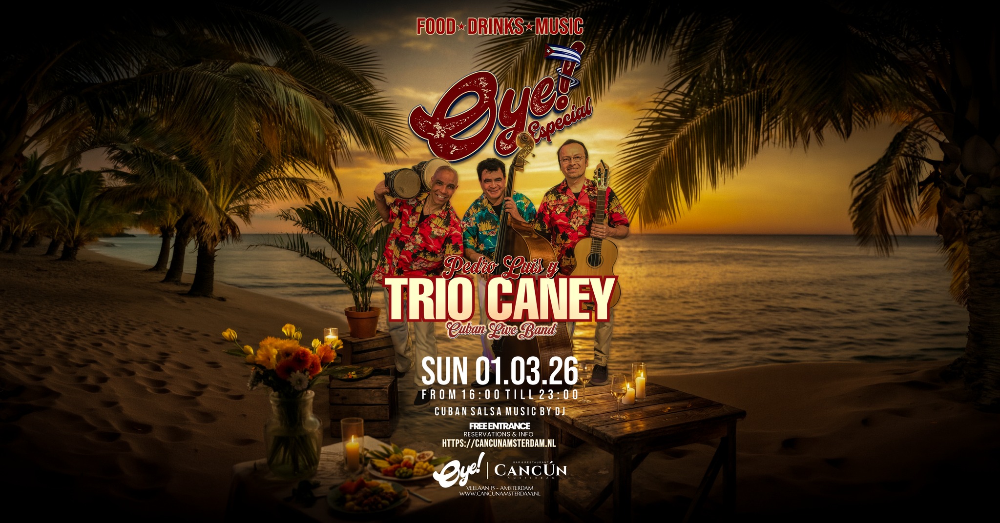 OYÉ Especial wit Live Dinner Show TRIO CANEY