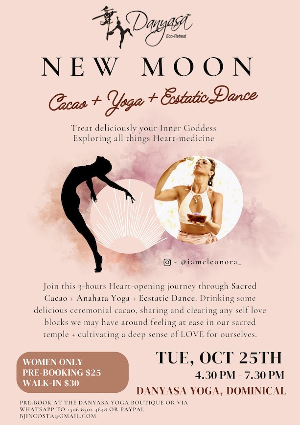 New Moon Cacao + Yoga + Ecstatic Dance