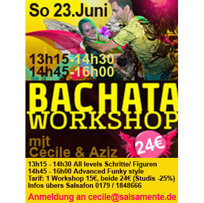 Bachata-Workshop mit Cécile und Aziz
