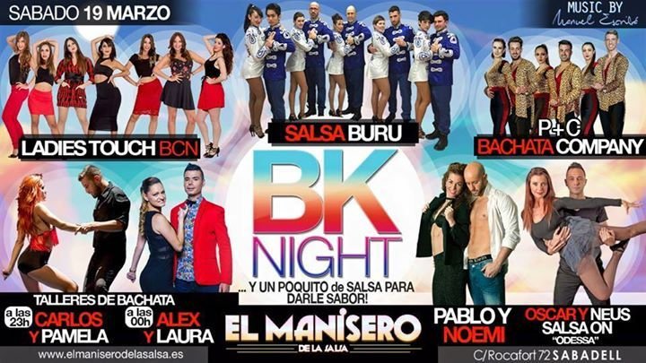 Saturday 19th March ⭐️BK NIGHT⭐️