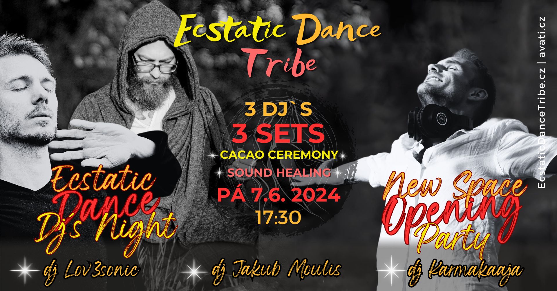 New Space Opening Party & Ecstatic Dance Dj`s Night PÁTEK 7.6. Avati Praha