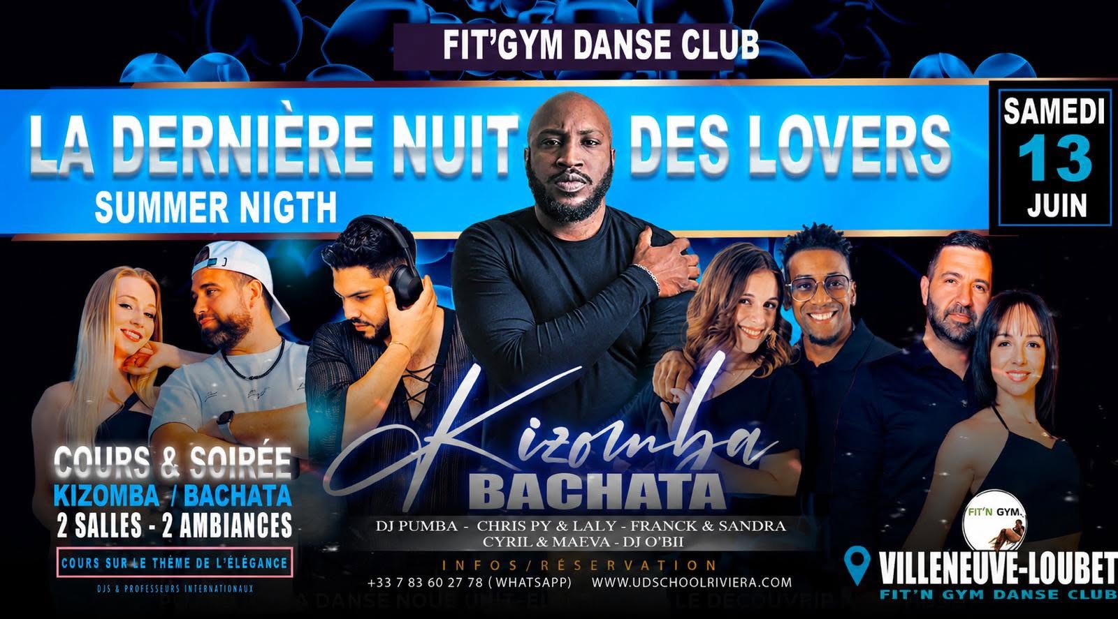 DÉPART DE CHRIS PY & LALY La dernière nuit des Lovers Cours et soirée - Kizomba Bachata